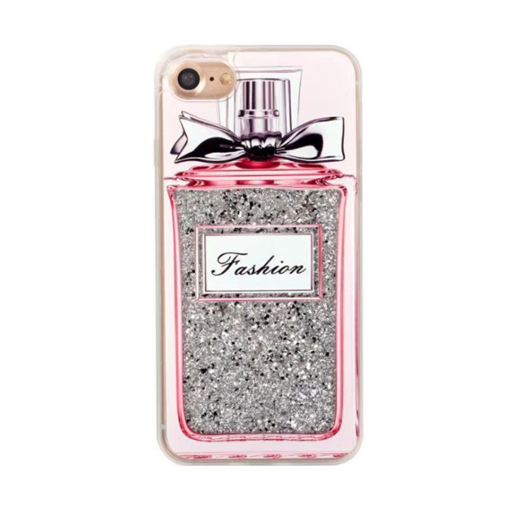 Heart Sequin Phone Case, Liquid Sand, Perfume Bottle Cover